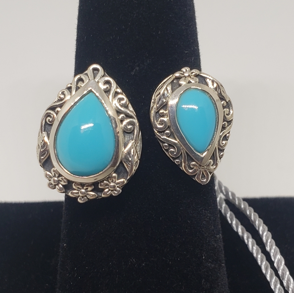 Samuel B Sleeping Beauty Turquoise Bypass Ring